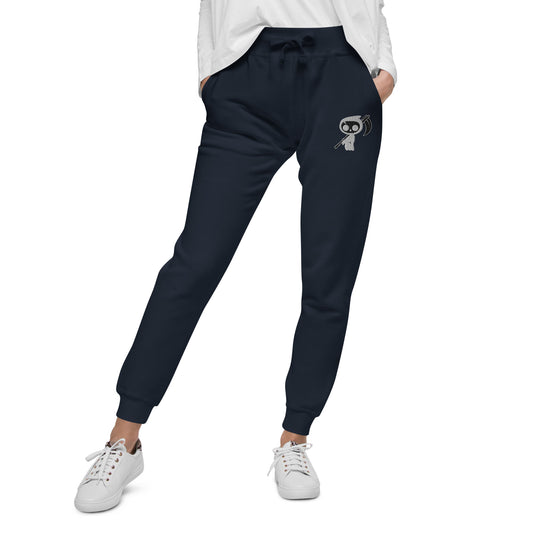 Black Embroidered - Unisex Sweatpants